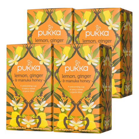 Pukka Lemon, Ginger & Manuka Honey - Pack of 20 Tea Bags