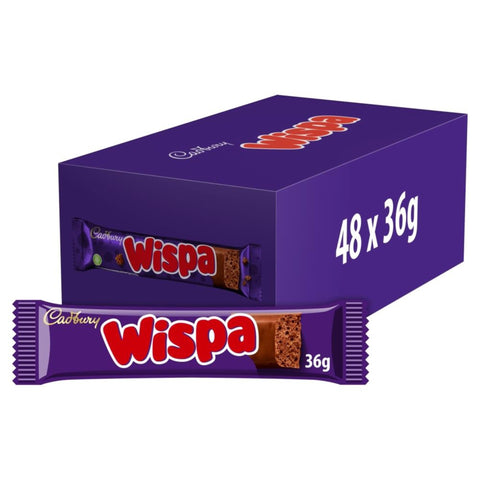 Cadbury Wispa Chocolate Bar 48 x 36g