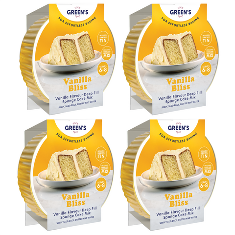 Green's Vanilla Bliss cake Mix 4 x 410g