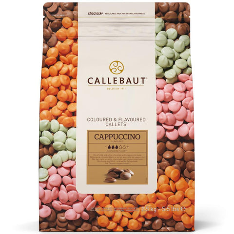Callebaut Cappuccino Blend of Milk and White Chocolate with Coffee Callets 2.5kg