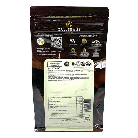 Callebaut Dark 811 54.4% Chocolate Chips 1kg