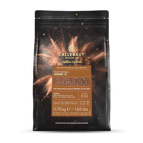 Callebaut Velvet Légère 1% Fat Reduced Cocoa Powder Alkalized 750g