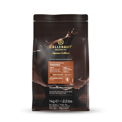 Callebaut Zestina Tanzania Couverture Dark Chocolate Callets 1kg