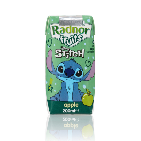 Radnor Fruits Apple Juice Drink 18x200ml  Cartons Disney Stitch