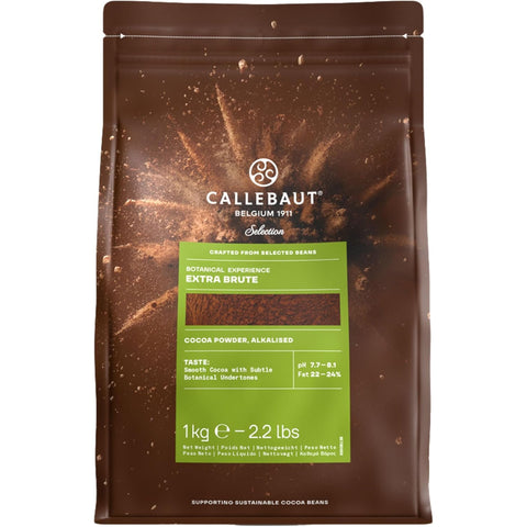 Callebaut Alkalised 'Extra Brute' Deep Dark Red Cocoa Powder (22-24% Fat), 1kg
