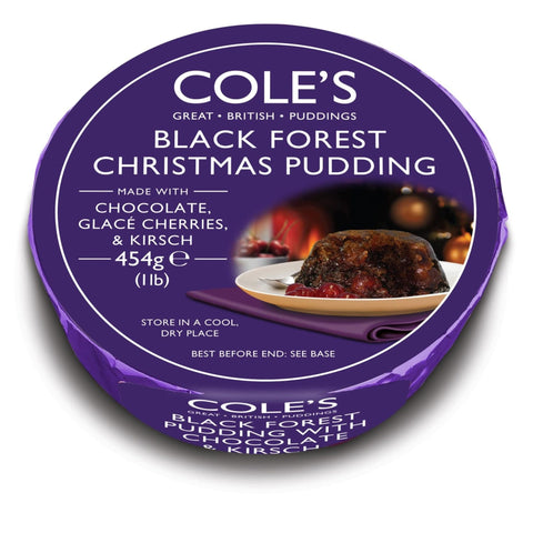 Cole's Black Forest Christmas Pudding 6 x 454g