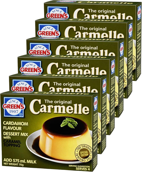 Green’s Original Carmelle Dessert Mix Cardamom Flavour 6x70g