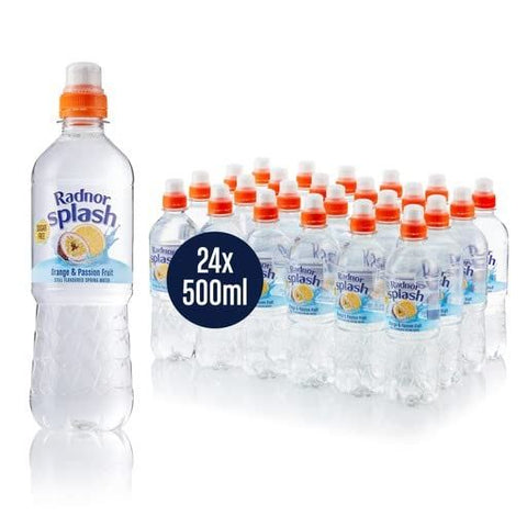 Radnor Splash Orange & Passion Fruit Flavoured Water 24x500ml