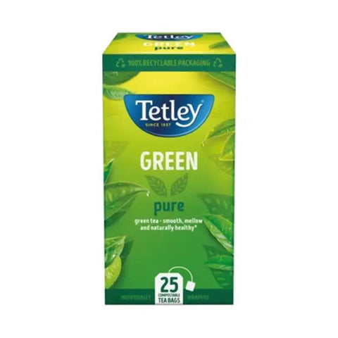 Tetley Green Pure Green Tea - 6x25 Tea Bags