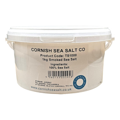 Cornish Sea Salt Tub of Smoked Cornish Sea Salt 1kg