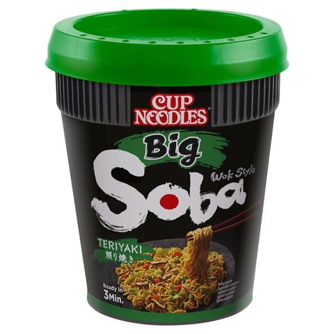Nissin-Noodles Big Soba Cups Teriyaki 113g