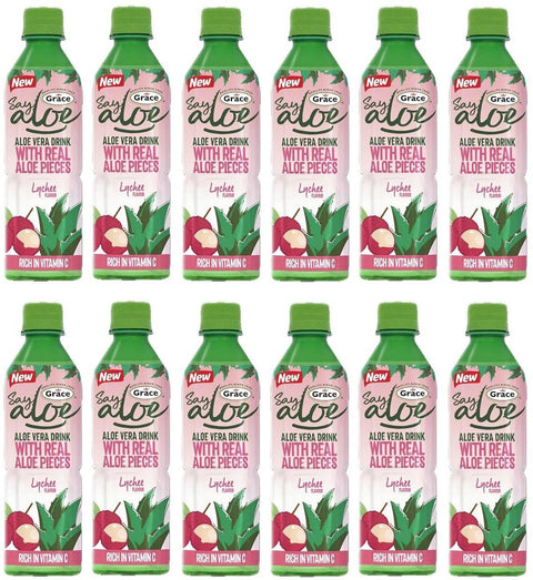 Grace Say Aloe Lychee Drink 12x500ml