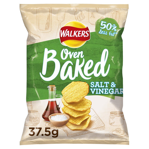 Walkers Baked Sea Salt & Vinegar Crisps 32x37.5g