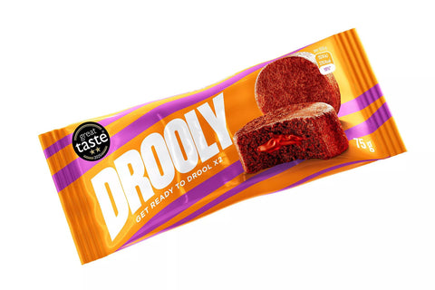 Drooly Chocolate Brownie Filled Cake Twinpack 14x75g