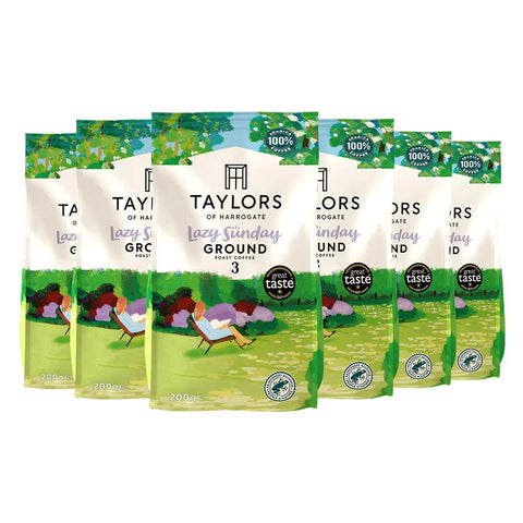 Taylors Lazy Sunday Ground Coffee 6x200g