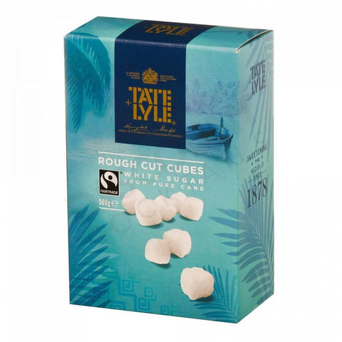Tate & Lyle Fairtrade Cane Sugar White Rough Cubes 500g