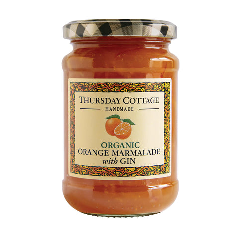 Thursday Cottage Organic Orange Marmalade with Gin (Fine Cut) 6x340g