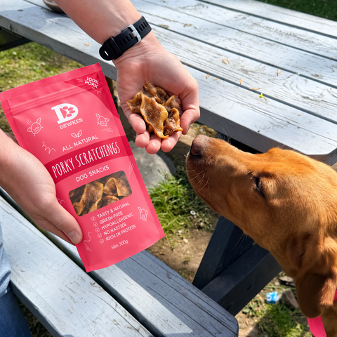 Dewkes Porky Scratchings Dog Treats 300g 100% Pork
