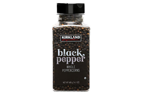 Kirkland Signature Whole Black Peppercorns 400g