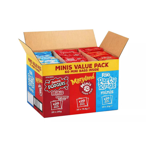 Fox's Mini Biscuits Variety Box 60 Pack, packaging photo 4