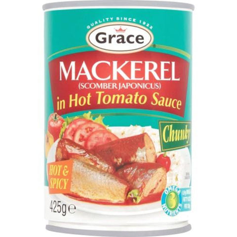 Grace Mackerel in Hot and Spicy Tomato Sauce 425g