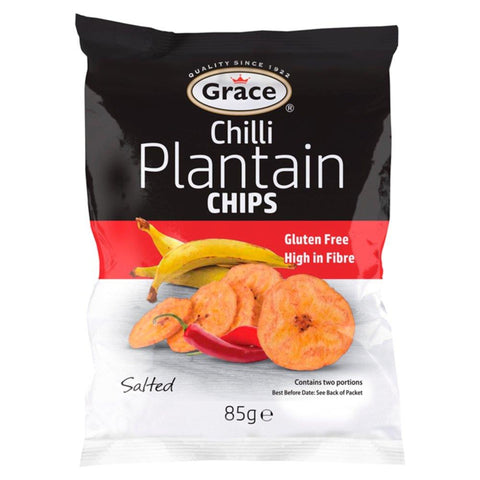 Grace Plantain Chilli Chips 9 x 85g