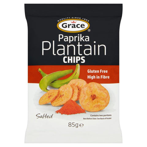 Grace Plantain Chips Paprika 9 x 85g