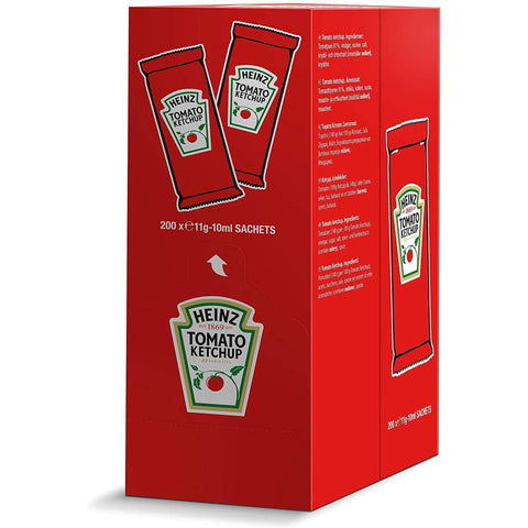 Heinz Tomato Ketchup Sachets 200 x 11g