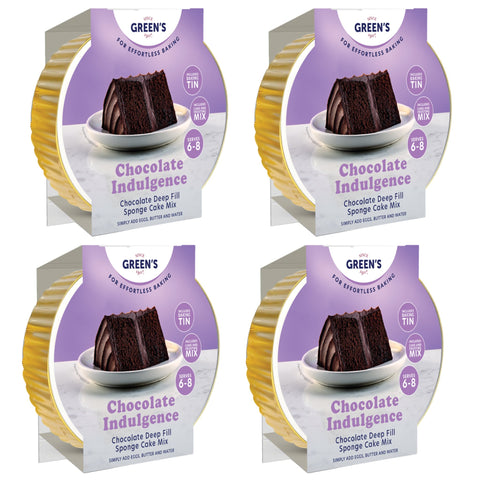 Green's Chocolate Indulgence Cake Mix 4x 410g