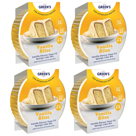 Green's Vanilla Bliss Cake Mix 4 x 410g