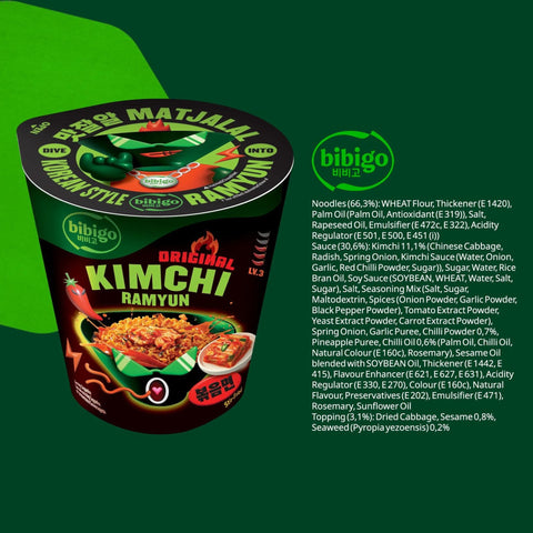Bibigo Original Kimchi Ramyun Stir-fried  8 x 98g
