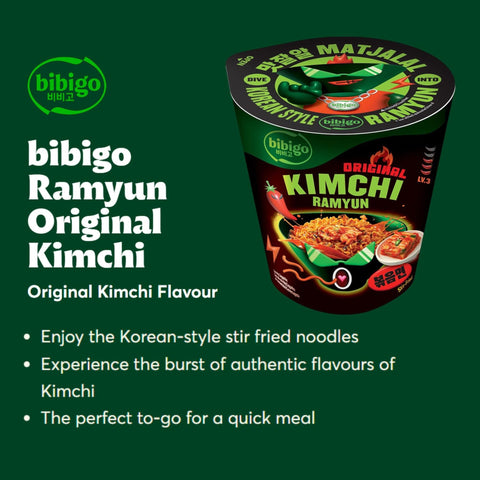 Bibigo Original Kimchi Ramyun Stir-fried  8 x 98g