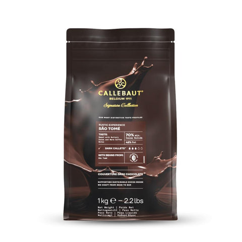 Callebaut Rustic São Tomé Couverture Dark Chocolate Callets 1kg