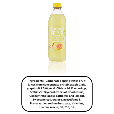 Radnor Spring Pineapple & Grapefruit 24 x 500ml Bottles