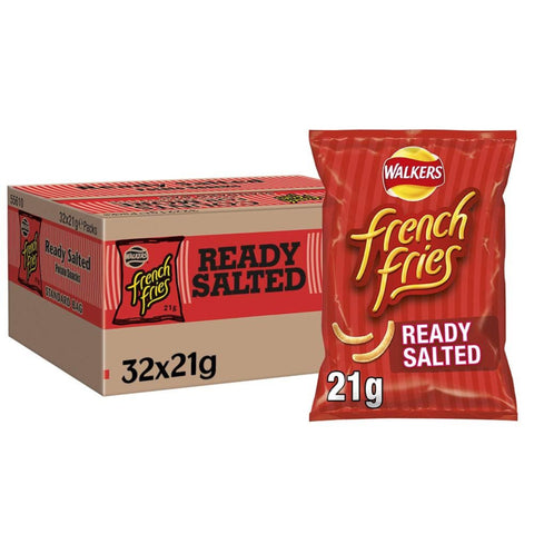 Walkers French Fries Ready Salted Snacks 32 x 21g