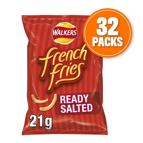 Walkers French Fries Ready Salted Snacks 32 x 21g