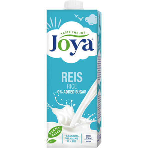 Joya Rice Milk 1 litre carton, plant based rice drink with 0% added sugar
