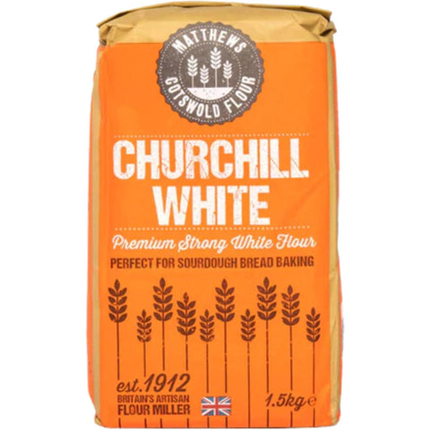 Matthews Cotswold Churchill Premium White Bread Flour 5x 1.5kg Bags