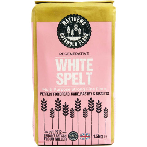 Matthews Cotswold White Spelt Flour 5x 1.5kg Bags