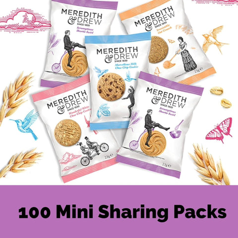 Meredith & Drew Biscuits Mini Twin Packs - 4 Varieties (Pack Of 100)