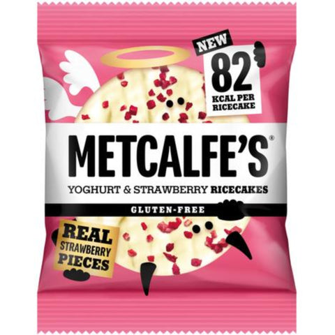 Metcalfe's Yoghurt & Strawberry Rice Cakes 12 x 34g