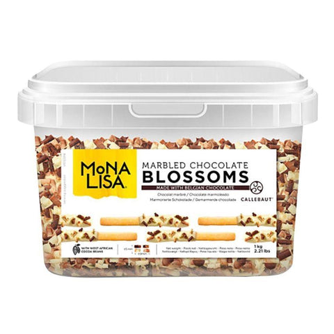 Mona Lisa Marbled Chocolate (White & Dark Chocolate) Blossoms 1kg