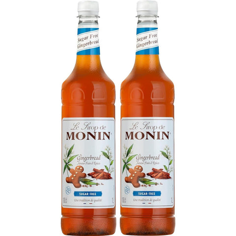 Monin Sugar Free Gingerbread Syrup 2 x 1ltr