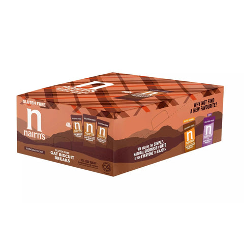 Nairn's Gluten Free Chocolate Chip Oat Biscuit Break 48 x 30g