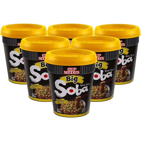 Nissin-Noodles Big Soba Cups Classic 6 x 113g