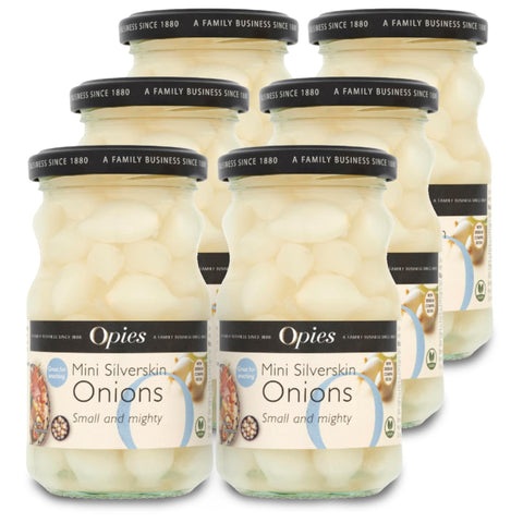 Opies Mini Silverskin Onions 6 x 227g