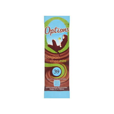 Options Belgian Chocolate Mint Sachet 30 x 11g