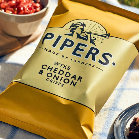 Pipers Crisps Custom 24 Pack – Pick 3 Flavours (8 Bags Each, 40g)