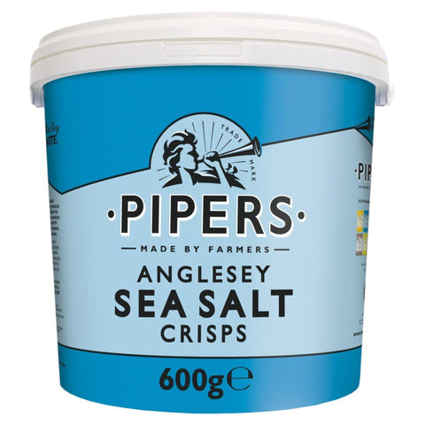 Pipers Anglesey Sea Salt Crisp Sharing Tub 600g