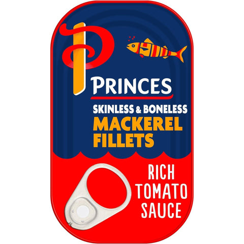 Princes Mackerel Fillets In Tomato Sauce 10 x 125g